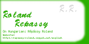 roland repassy business card