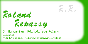 roland repassy business card